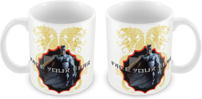 

Posterboy Batman - Face Your Fear (Officially Licensed) Ceramic Mug(350 ml), Multicolor