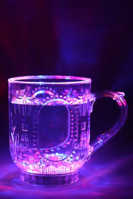 

arc en ciel Light Blinking Plastic Mug(380 ml), White