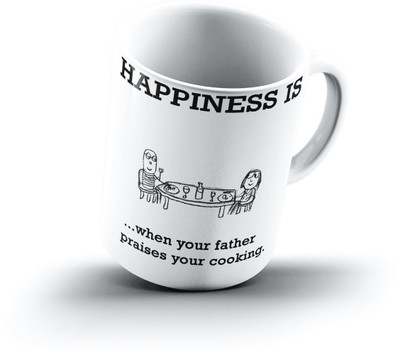 

Ucard Happiness Is1779 Bone China, Ceramic, Porcelain Mug(325 ml)