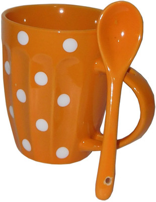 

Reddish milk and coffee mug Ceramic Mug(400 ml, Pack of 2), Multicolor