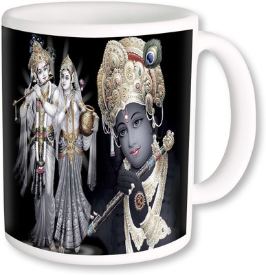

PhotogiftsIndia Radhe Krishna Ceramic Mug(325 ml), Multicolor