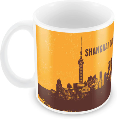 

Posterboy Shanghai Ceramic Mug(350 ml), Multicolor