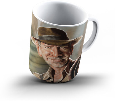 

Ucard Indiana Jones Caricature831 Bone China, Ceramic, Porcelain Mug(325 ml), Multicolor
