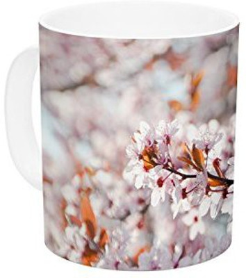 

Kess InHouse InHouse Iris Lehnhardt Flowering Plum Tree Pink Blossoms Ceramic Coffee, 11 oz, Multicolor Ceramic Mug(60 ml)
