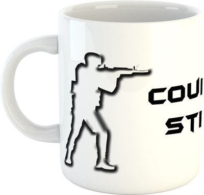 

Deeher Gifts Counter Strike Ceramic Mug(350 ml), Black;white