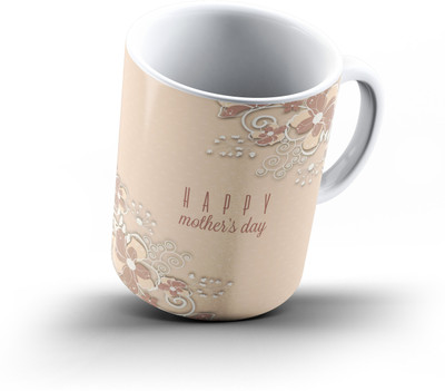 

Ucard Mothers Day451 Bone China, Ceramic, Porcelain Mug(325 ml), Multicolor