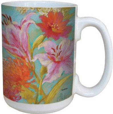

Tree-Free Greetings Greetings lm43729 Spring in Your Step Floral by Nel Whatmore Ceramic, 15-Ounce Ceramic Mug(60 ml), Multicolor