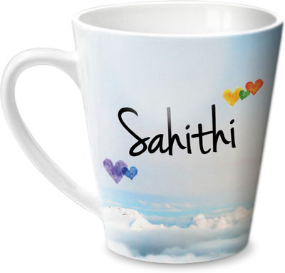 

Hot Muggs Simply Love You Sahithi Conical Ceramic Mug(350 ml)