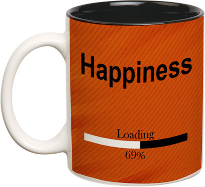 

Prithish Happiness..Loading Double Color Ceramic Mug(330 ml), Multicolor