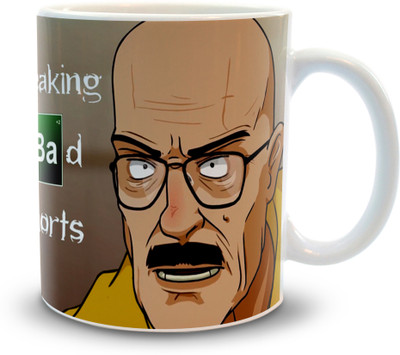 Shoppers Bucket Breaking Bad Shorts Ceramic Coffee Mug(300 ml)