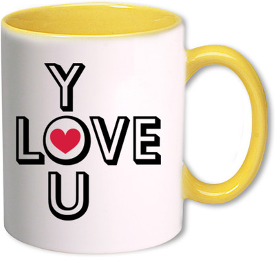 

Heyworlds love you valentine day gifts 0043 Ceramic Mug(325 ml), Multicolor