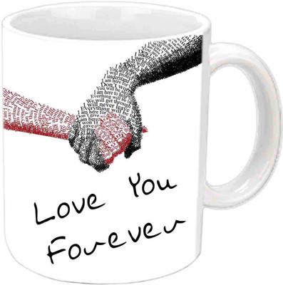 

Raj Laxmi love you forever white Ceramic Mug(352 ml)