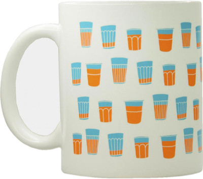 

Chumbak MG200 Ceramic Mug(300 ml, Pack of 138), Multicolor
