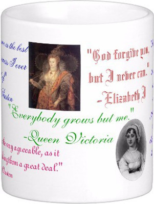 

Exoctic Silver Best Quoted Coffee 00021 Ceramic Mug(300 ml), Multicolor