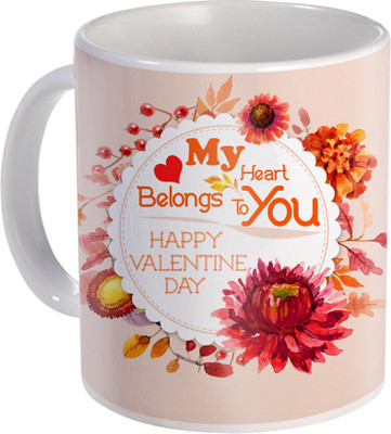 

SKY TRENDS Love Gifts For Your Special Valentine For Girlfriend Boyfriend Wounderful Wife Husband Friend Anniversary Birthday Design039 Ceramic Mug(325 ml), White