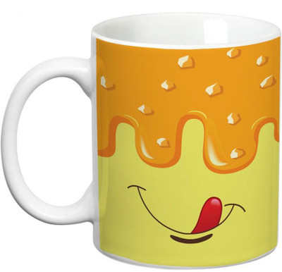 

Prithish Yummmmm Ceramic Mug(330 ml), Multicolor