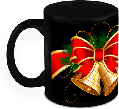 

Homesogood Shining Christmas Bells Ceramic Mug(325 ml)