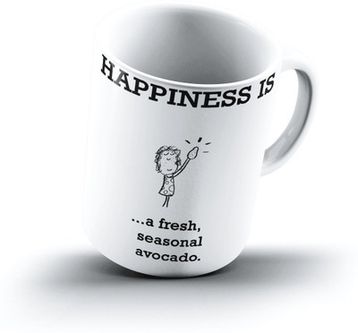 

Ucard Happiness Is2292 Bone China, Ceramic, Porcelain Mug(325 ml)
