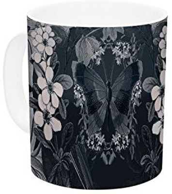 

Kess InHouse InHouse Suzanne Carter Magnolia Cushion Gray Ceramic Coffee, 11 oz, Multicolor Ceramic Mug(60 ml)
