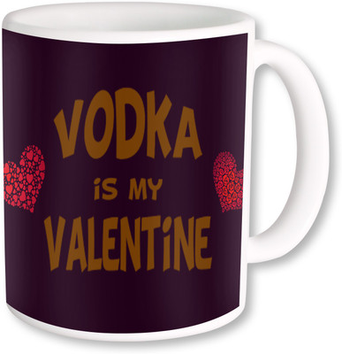 

Heyworlds vodka is my valentine gifts 001 Ceramic Mug(325 ml), Multicolor