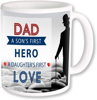

PhotogiftsIndia My Hero My Dad 02 Ceramic Mug(325 ml), Multicolor