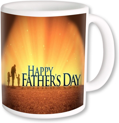 

PhotogiftsIndai Happy Father's Day 130 Ceramic Mug(325 ml), Multicolor