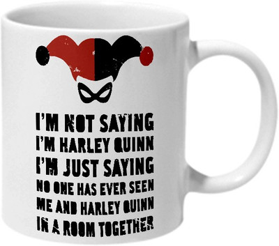 

Mooch Wale Am I Harley Quinn Ceramic Mug(325 ml), Multicolor