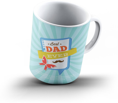 

Ucard Fathers Day473 Bone China, Ceramic, Porcelain Mug(325 ml), Multicolor