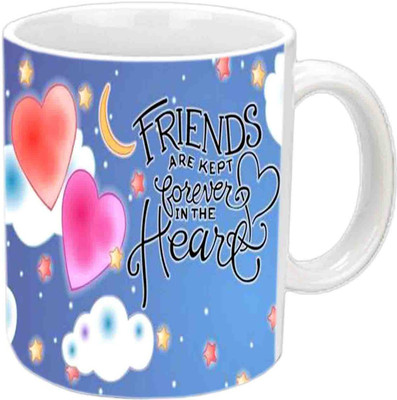 

Raj Laxmi Friends Forever White Ceramic For Kids Ceramic Mug(3.5 ml)