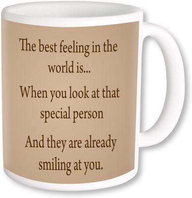 

PhotogiftsIndia Friendship Qoutes 02 Ceramic Mug(325 ml), Multicolor