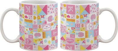 

Artifa Hello Kitty Design Porcelain, Ceramic Mug(350 ml), Multicolor