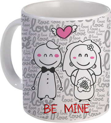 

SKY TRENDS Can't Help Falling in Love mug Best Gift for Valentine's Day, Her, Girlfriend,boy friend,husband, Wife,Birthday, Anniversary,Christmas or Any Holidays Design 107 Ceramic Mug(320 ml), Blue;white