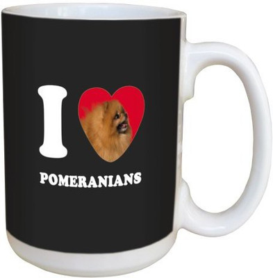 

Tree Free Free Greetings LM45101 I Heart Pomeranians Ceramic with Full-Sized Handle, 15-Ounce, Tan Ceramic Mug(60 ml), Multicolor