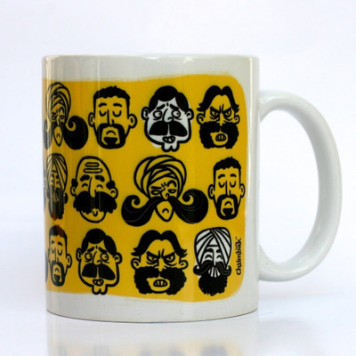 

Chumbak Muchhis Of India Ceramic Mug, Multicolor