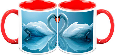 

Homesogood Together Forever (Set Of 2) Ceramic Mug(325 ml, Pack of 2)