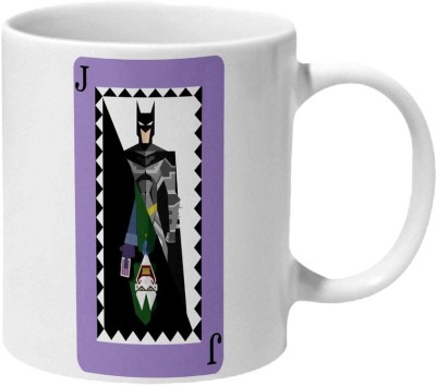 Mooch Wale Batman And Joker Card Ceramic Coffee Mug(325 ml)