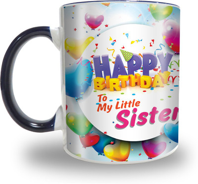 

Presto Birthday Gift For Your Little Sister Ceramic Mug(330 ml), White