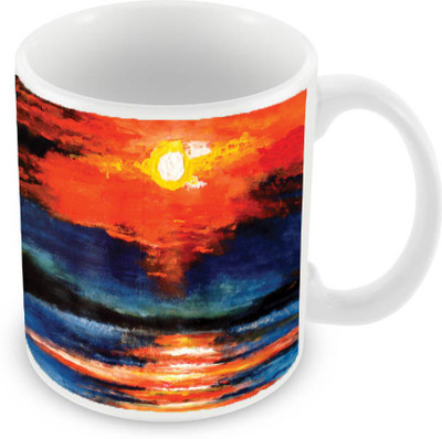 

Sleep Nature's SN-MG-1622 Ceramic Mug(350 ml), Multicolor