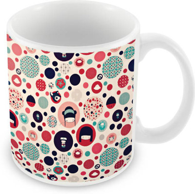 

Sleep Nature's SN-MG-2531 Ceramic Mug(350 ml), Multicolor