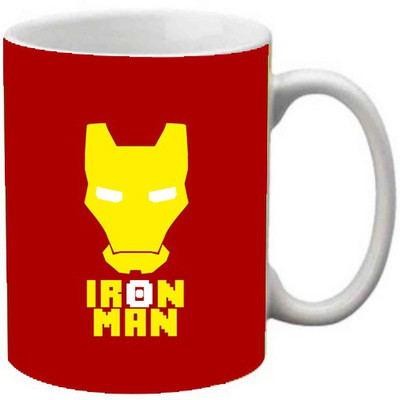 

Maison N Mode Iron Man Coffee Ceramic Mug(330 ml), Multicolor