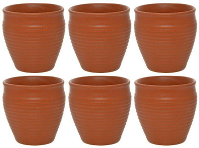 

OSE SOMNY HANDMADE KULHAR CUP Ceramic(Brown, Pack of 6)