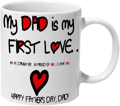 

Mooch Wale Happy Fathers Day Dad Ceramic Mug(325 ml), Multicolor