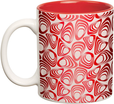 

Prithish Abstract Design 13 Double Colour Ceramic Mug(330 ml), Multicolor