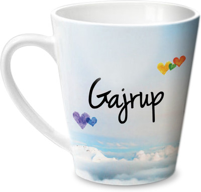 

Hot Muggs Simply Love You Gajrup Conical Ceramic Mug(350 ml)