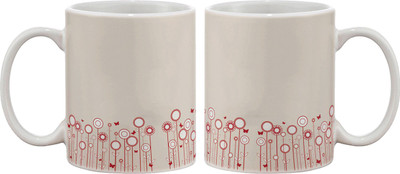 

Artifa Flowers Style Porcelain, Ceramic Mug(350 ml), Multicolor