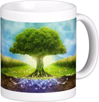 

Exoctic Silver Save Earth Series W015 Ceramic Mug(300 ml), Multicolor
