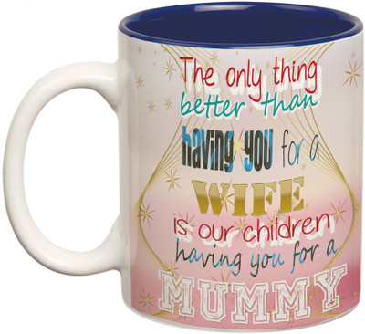 

Prithish Better Than Having You For A Wife Double Color Ceramic Mug(330 ml), Multicolor