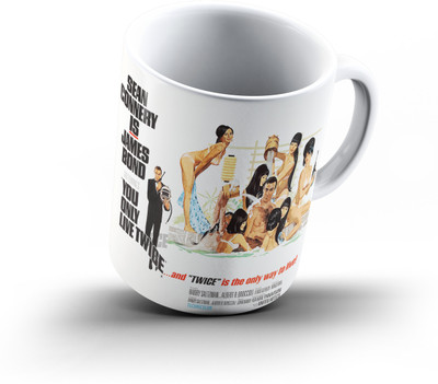 

Ucard Live Twice 00749 Bone China, Ceramic, Porcelain Mug(325 ml), Multicolor