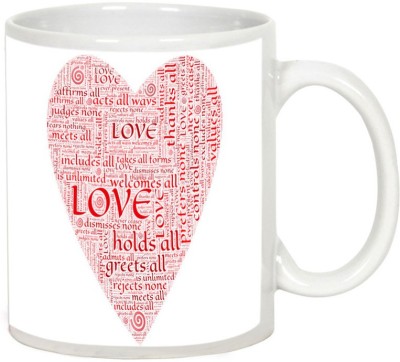 

AllUPrints Heartwarming Valentines Day Gift For Husband White Ceramic Mug(325 ml)