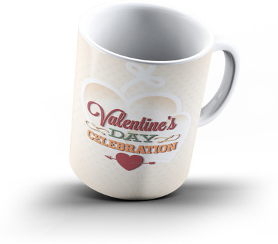 

Ucard Valentines Day Love517 Bone China, Ceramic, Porcelain Mug(325 ml), Multicolor